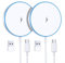 Mag-Safe Ladegerät Wireless Charger iPhone(2 Stück),15W Schnell induktive Ladestation Kompatibel mit iPhone 16/15/14/13/12 Serie und AirPods 3/2/Pro,LED kabelloses ladegerät mit Zwei Ladeanschlüssen