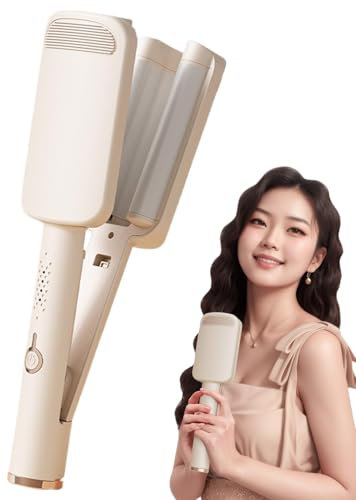 Piegatrice per capelli Waver, Piegatrice per capelli Waver,Waver arricciacapelli regolabile in 4 modalità | Bacchetta arricciacapelli ionica a riscaldamento rapido da 32 mm, strumento sicuro per arric