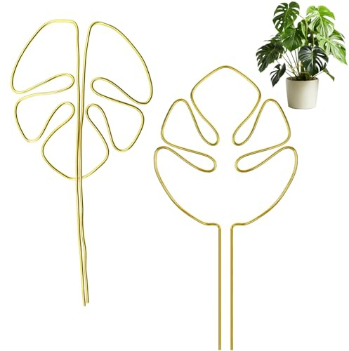 Pflanzenstütze Plant Support Staudenhalter Pflanzen Stütze Flanzenstützen Pflanzen Stängelstützen für Alocasia Und Monstera(2 Stück)