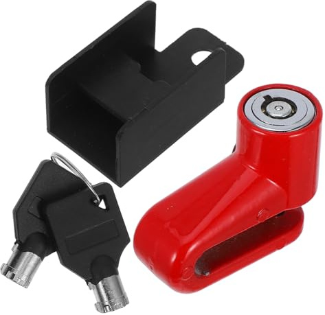 VINTORKY Candado Disco Freno Antirrobo para Moto y Bicicleta Seguro Portátil con Dos Llaves Diseño y Resistente para Protección Efectiva