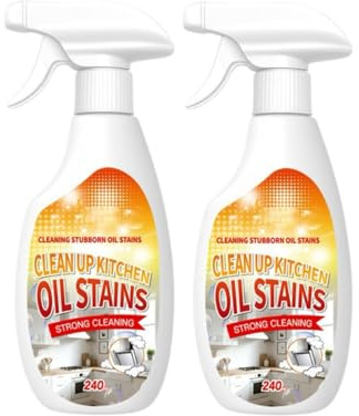 Detergente Per Grasso Pesante Con Formula Delicata A Decomposizione Rapida, Sgrassante Multiuso Per Ristoranti, Pulizia Di Macchie Di Olio Ostinate (2pcs)