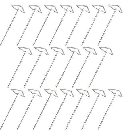 Brochetas para Barbacoa | Varillas Verticales De Acero Inoxidable | 20 Piezas Brochetas para Freidora de Aire | Para Pollo Verduras Fruta Camarones Filete Salchichas Cocina Exterior Y Fiestas