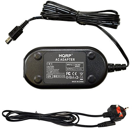 HQRP AC Adapter Charger compatible with JVC GZ-MG365 / GZMG365, GZ-MG360 / GZMG360 Everio Camcorder