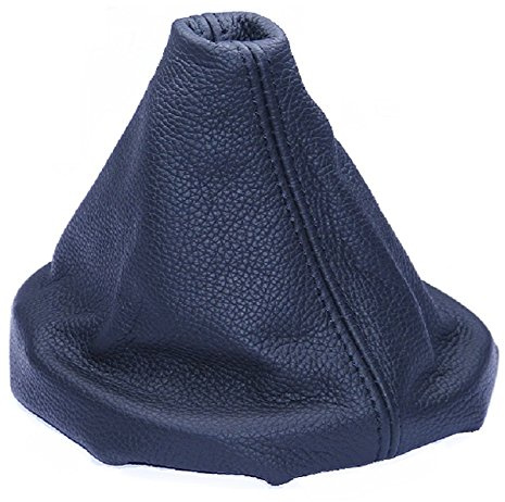 Schaltsack für VW T5 - Bj. 2003 - 2015 - aus echtem Leder - Schwarz - Schaltmanschette - Manschette für Gangschaltung - Schalthebelmanschette für Schaltgetriebe Abdeckung - Echtleder - A230