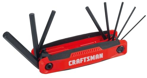 CRAFTSMAN Hex Key Set, Metric, Folding, 8 Keys (CMHT26007)