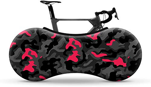Velo Sock Camo (Black – Pink), Bike Cover Unisex-Adult, Taglia Unica