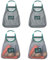 Rayeeley Paquete de 4 Bolsas de Malla Reutilizables, respetuosas con el Medio Ambiente, Bolsa de comestibles Transpirable para ajos, Patatas, cebollas, Frutas, Verduras, Basura, Bolsa organizadora de