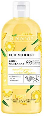 Bielenda - ECO SORBET - Moisturizing & illuminating Micellar Water - Moisturizing and illuminating micellar water - Pineapple - 500 ml
