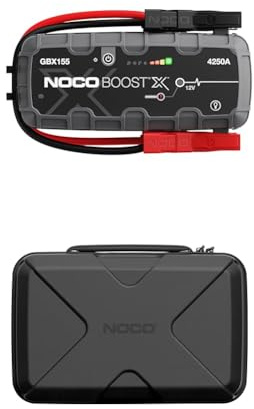 NOCO Boost X GBX155, Arrancador de Batería de Coche 4250A & GBC104 Boost X Maletín de Protección EVA para Arrancadores Auxiliares de Litio GBX155