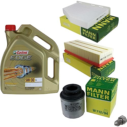 EISENFELS Inspektionspaket Wartungspaket Filterset mit 5 L Motoröl 5W-30 Ölfilter Luftfilter Innenraumfilter Verschlussschraube