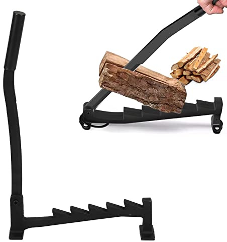 Elprico Wall Mounted Kindling Splitter,Detachable Firewood Splitter Kindling Splitter,Powerful Wall Mounted Log Splitter for Home