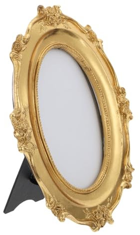 Cabilock Retro Goldener Bilderrahmen - Vintage Antiker Goldrahmen Fotohalter Für Zuhause