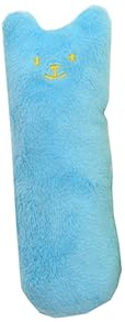 Sosoport Jouet pour Chat Pouce à Gratter en Peluche Bleu avec Herbe à Chat | Jouets pour Chats, Format Pouce, Design à Motifs, Jeu Quotidien des Chats