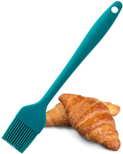 Taylors Eye Witness Lagoon Blue Silicone Pastry Coating Brush - Dishwasher Safe. Basting, Glazing & Greasing. Non-Stick Bristles for Even Liquid Spread. Odour, Heat & Stain Resistant 5 Year Guarantee