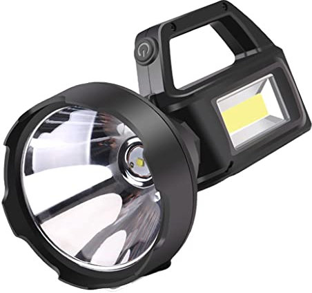 Générique Lampe de Poche LED Projecteur de Recherche Rechargeable USB Portable avec Base de lumière de pêche Lanterne Projecteur (Couleur: A Taille: 28 * 12 cm) (Couleur: A, Taille: 28 * 12