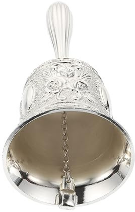 HOLIDYOYO Handglocke Aus Zinklegierung Vintage-rufglocke Bells Für Hotelrezeptionen Küchen Bars Restaurants Lauter Und Klarer Klang Schlichtes Design Hohe Beliebtheit Und Funktionalität