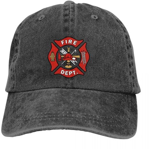 OAUMJIIL Reine Farbe Papa Hüte Feuerwehr Feuerwehr Damen Sonnenblende Baseballmützen Feuerwehrmann Feuerwehr Feuerwehrmann Feuerwehrmann Schirmmütze
