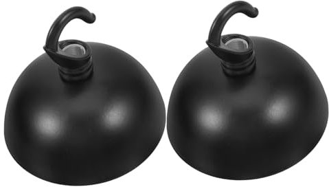 Homoyoyo 2stücke Pendelleuchten Deckenplatten Metall Hängeleuchten Canopy Runde Lampenplatten Für Lampen Und Dekoration Schwarz Mit Aufhängungshaken