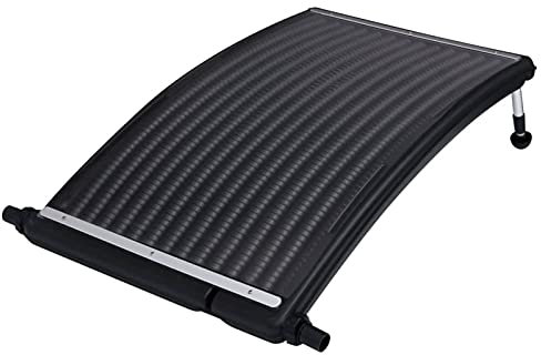 Juroupi Pannello Solare Termico Curvo per Piscina Riscamento Acqua ad Energia Solare a Risparmio Scaldacqua Ecologico Spa Sauna 110x65 cm