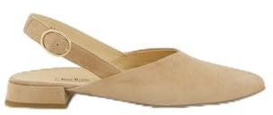 Paul Green Peeptoes & Slingpumps 6163-017, Rauleder, Beige, Damen EU 5,5/38,5