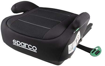 Sparco ISOFIX rehausseur voiture enfant R129/03 | 125-150 cm (6-12 ans) | Siège rehausseur sans dossier | Siège d'appoint sans dossier - rembourrage ergonomique, lavable et respirant