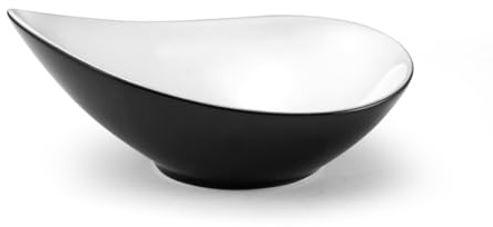 MEDARD DE NOBLAT - Assiette creuse - D20 cm - Sven - Porcelaine - Lot de 6 - Noir