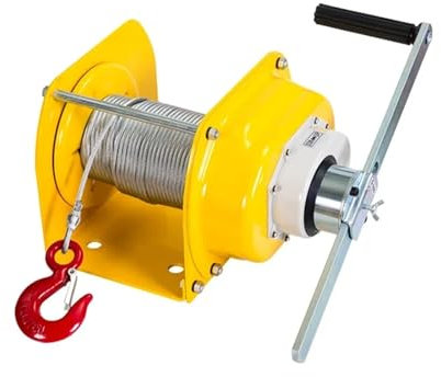 HYBMRQVD Anhängerwinde, Kettenzug-Hebelzug, tragbare Hochleistungs-Handwinde, Drahtseil-Handhebezeug für industrielle Umgebungen und Arbeitsanwendungen (Gelb, 3 t)