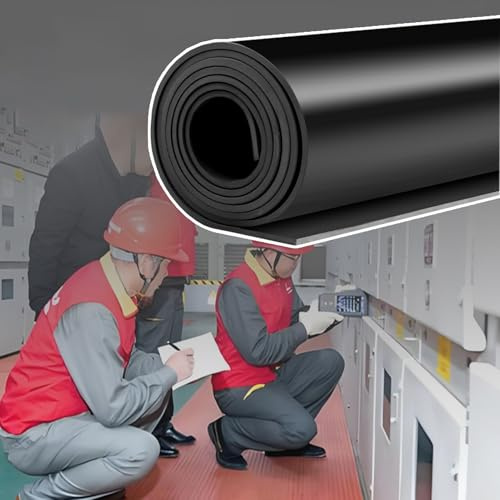 Pavimento Gomma Tappetino in Gomma per la Sala di Distribuzione per Proteggere Il Personale, Tappetino Isolato per Banco da Lavoro in Garage, Rivestimento per Pavimenti in Garage ad Alta Resistenza(Bl