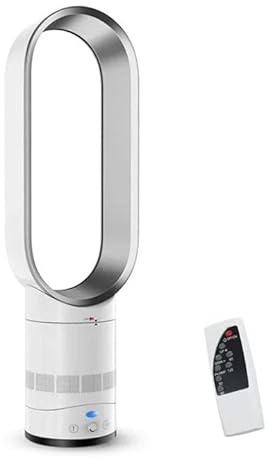 JDKJAG Vortex Air Bladeless Tower Fan, Quiet Cooling Fan with Remote, 90° Oscillating, 3-Speed Settings, 7-Hour Timer, Ideal for Bedroom, Living Room - Energy-Efficient & Space-Saving (C(16 Inch))
