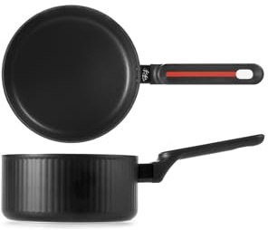 H&H by Bruno Barbieri, Casseruola 1 Manico Antiaderente Voyage 16 cm – Rivestimento Pfluon, Design Elegante, Adatta per Induzione