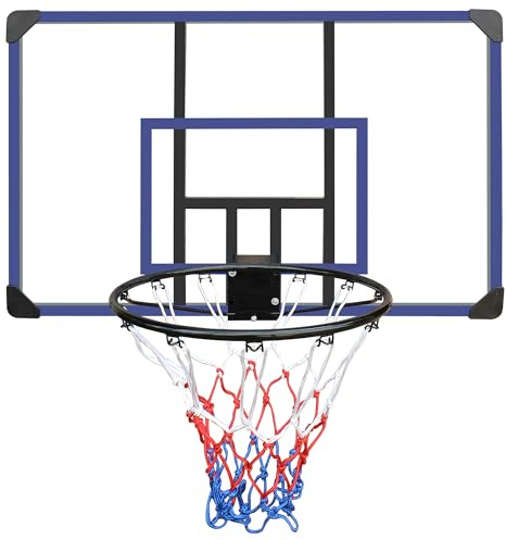 Basketballkorb Wandmontage mit Rückbrett 112x72 cm – Bruchsicheres Backboard & Korb, stabil & wetterfest, Indoor/Outdoor – Basketballkorb für Wand, Garage & Hof – für Kinder & Erwachsene