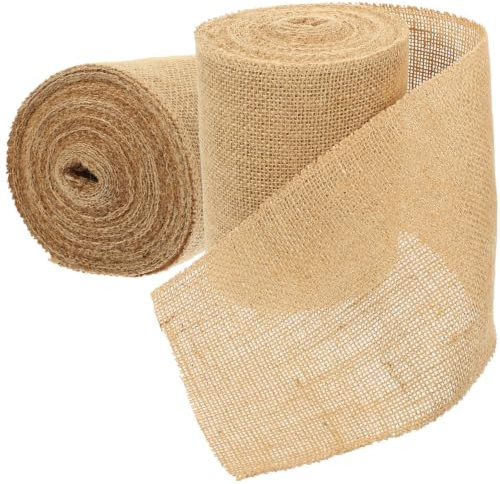 Healifty 2 Rouleaux Protection en Jute pour Tronc d'arbre, Enveloppe D'écorce d'arbre, pour Arbres et Tomates, Kaki, Respirante, Découpable, 2 Rouleaux