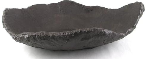 generisch Bonsai Schale Bonsaischale Bogenschale Balkondeko Blumenschale Pflanzschale oval anthrazit 39x25x10cm (26025)