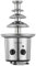 Jago® Fontana di Cioccolato 275 W - a 4 Piani, Capacità 1kg, Altezza 39 cm, in Acciaio Inossidabile, Lavabile in Lavastoviglie, Argento - Fonduta, Cascata di Cioccolato