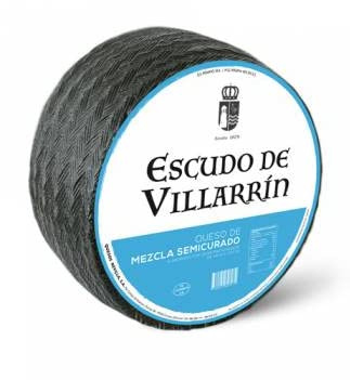 QUESO EL ESCUDO DE VILLARIN SEMICURADO ARTESANO MEZCLA ELABORADO CON LECHE PASTEURIZADA