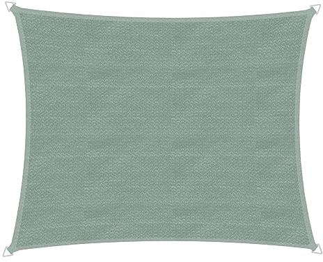 Windhager Sonnensegel Capri Rechteck 3 x 4 m, Sonnenschutz für Garten & Terrasse, UV- und witterungsbeständig, Olive