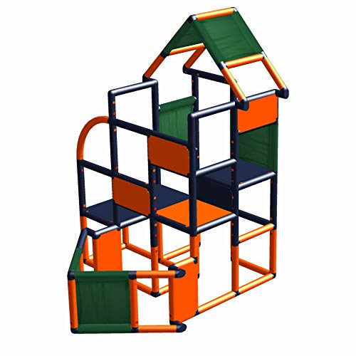 move and stic - Torre de juego Frieda de escalada, barco a motor, barco de juego con plataforma de visión.