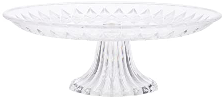 Cake Plate,Cupcake Display Stand, Glass Fruit Tray, Dessert Tower Pastry Stand, Cake Serving Tray Plate,Ideal For Wedding Birthday Parties 25CM