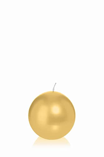 INNA-Glas Ball candle ROSELLA, gold, Ø2.4/6 cm, 10h - Made in Germany - Wax candle