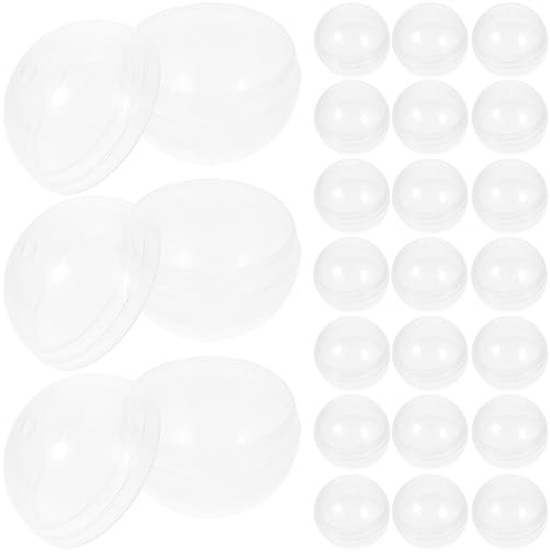 Capsules Rondes pour Distributeur Automatique 50 Pcs 50mm en Plastique | Pâques et Noël, Usage Pratique et Robuste, Lot de 50 Pièces pour Garçon et Filles