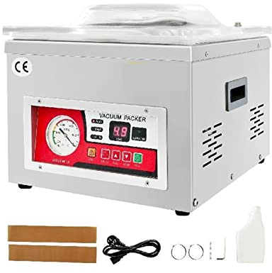 Sottovuoto for alimenti Macchina for l'imballaggio sottovuoto Macchina for sigillare la camera commerciale Cucina Carne Bag Packing Food Saver con alta efficienza