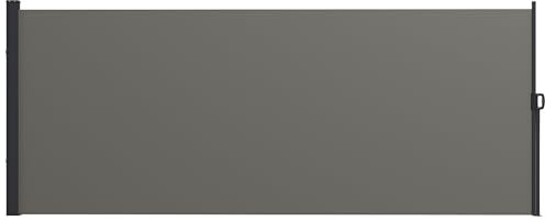 Outsunny Retractable Side Awning, Garden Privacy Screen Divider, Full Cassette Wind Breaker for Hot Tub, Balcony, Terrace, Pool, 400 x 160cm, Dark Grey