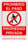 LEIASA Cartel Prohibido el Paso - 21x28 cm - Aluminio Reflectante - Grosor 0.8 mm - Cartel Propiedad Privada - Resistente Exterior - Impresión UV - Señal Disuasión Prohibido Paso