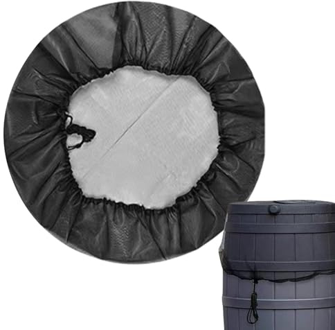 Netzabdeckung für Regentonne, Netzabdeckung für Regenfass | Deckel für Wasserspeicher, verstellbare Kordel, Netzschirm für Regentonnen,
