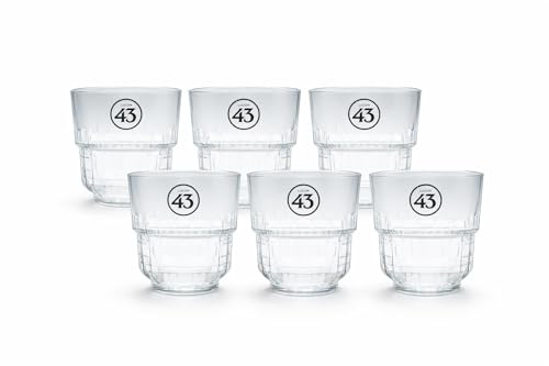 Licor 43 Gläser 6er-Set Glas 6x Gläser schwarzes Logo