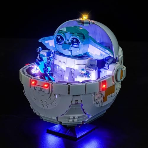 LocoLee Light kit Compatible with Lego Grogu with Hover Pram- No Model Only Light, LED Lighting Accessories Compatible with Lego The Mandalorian: Gugu and The Suspended Stroller 75403