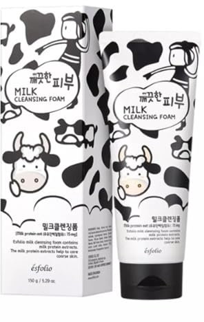 Pure Skin Milk Cleansing Foam - With Milk Protein Extract | Korea Beauty | 150g