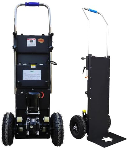 HGTRH Carrello Montascale Elettrico, Carrello Saliscale Elettrico con capacità di Carico di 400 kg Facile da Usare e Portatile Batteria Rimovibile da 48 V
