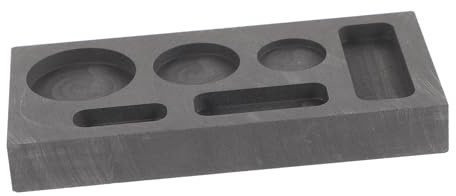 WEKAMOS Graphit Wärmeleitfähigkeit und Stabilität Gussform mit 6 Schlitzen zum Schmelzen von Kupfer und Anderen Metallen für Metallbarren
