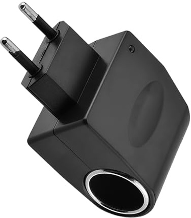 Adaptateur Allume Cigare Prise Secteur, Transformateur 220V 12V pour Voiture, Prise Femelle Allume-Cigare Voiture pour Utiliser des Petites Appareils Auto à Domicile Max 6W